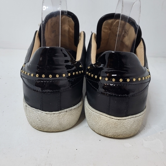 All Saints Sheer Leather Low Top Trainers Size 8 - Picture 2 of 11